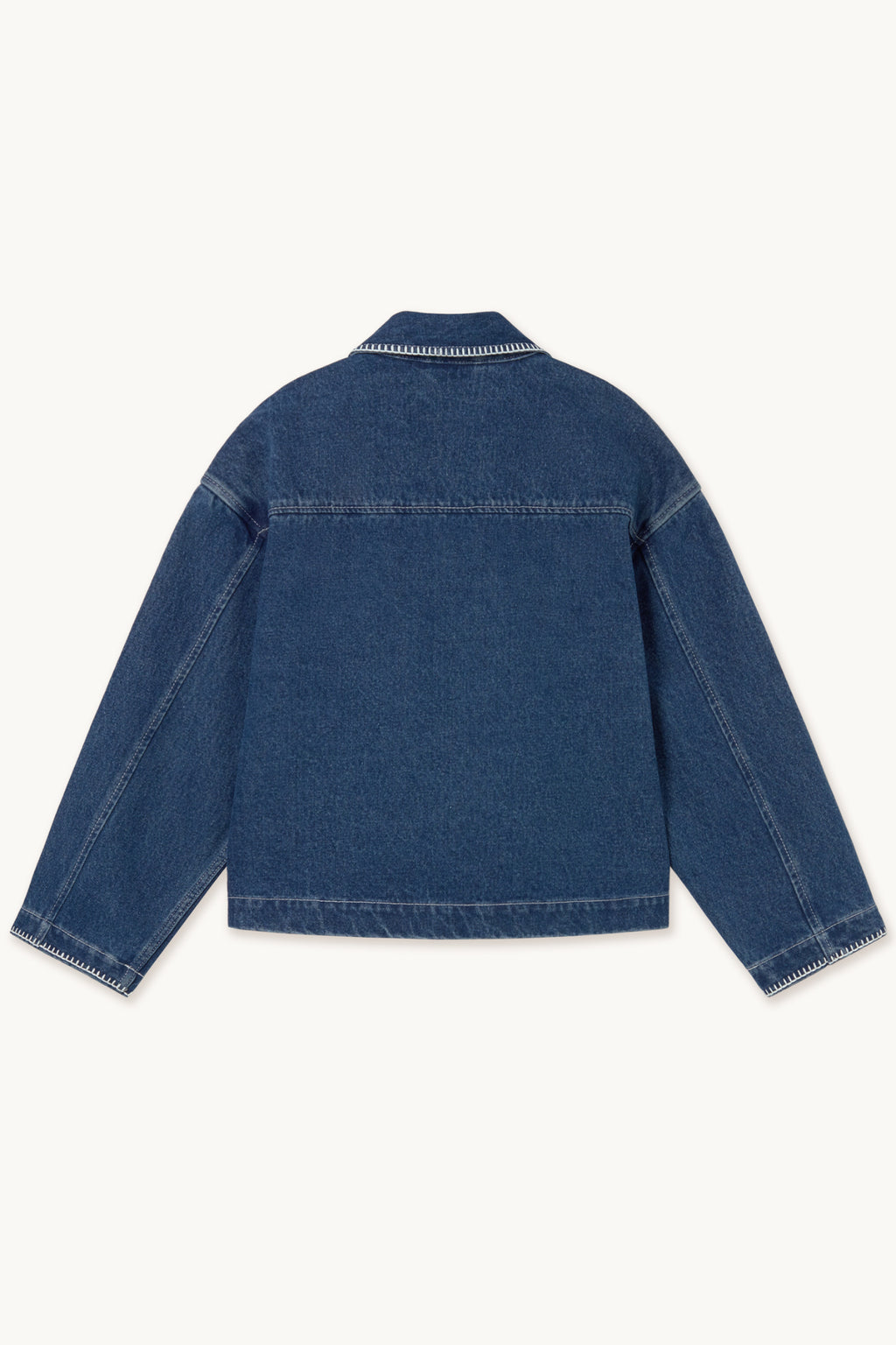 Tiny Big Sister Embroidered Horses Denim Jacket AW26-788