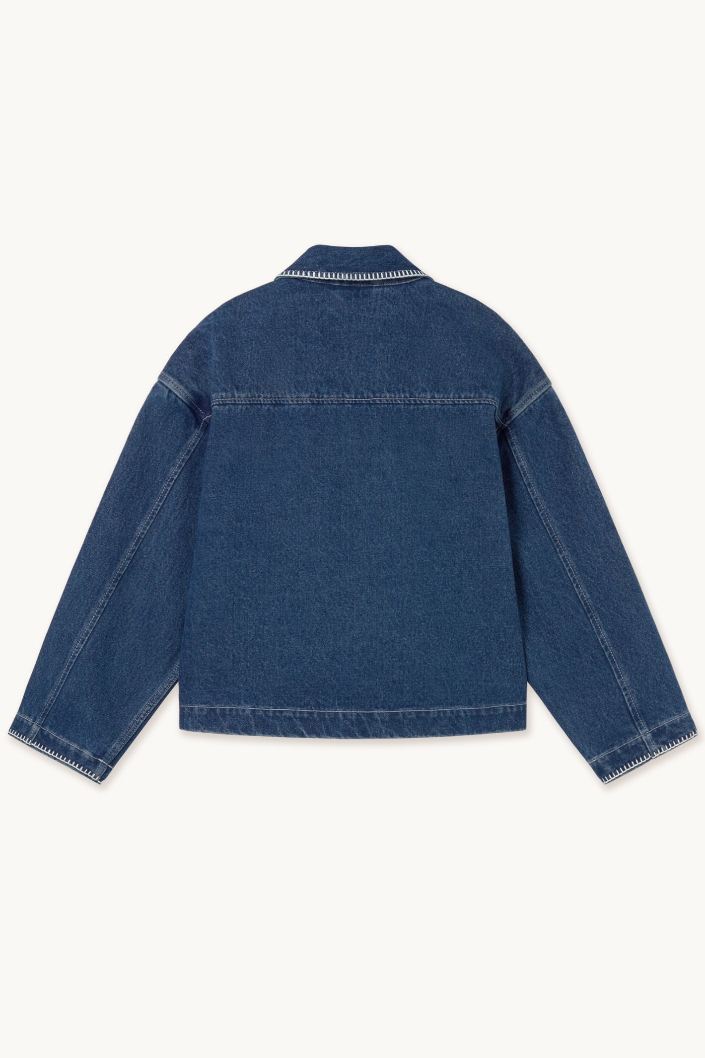 Tiny Big Sister Embroidered Horses Denim Jacket AW26-788