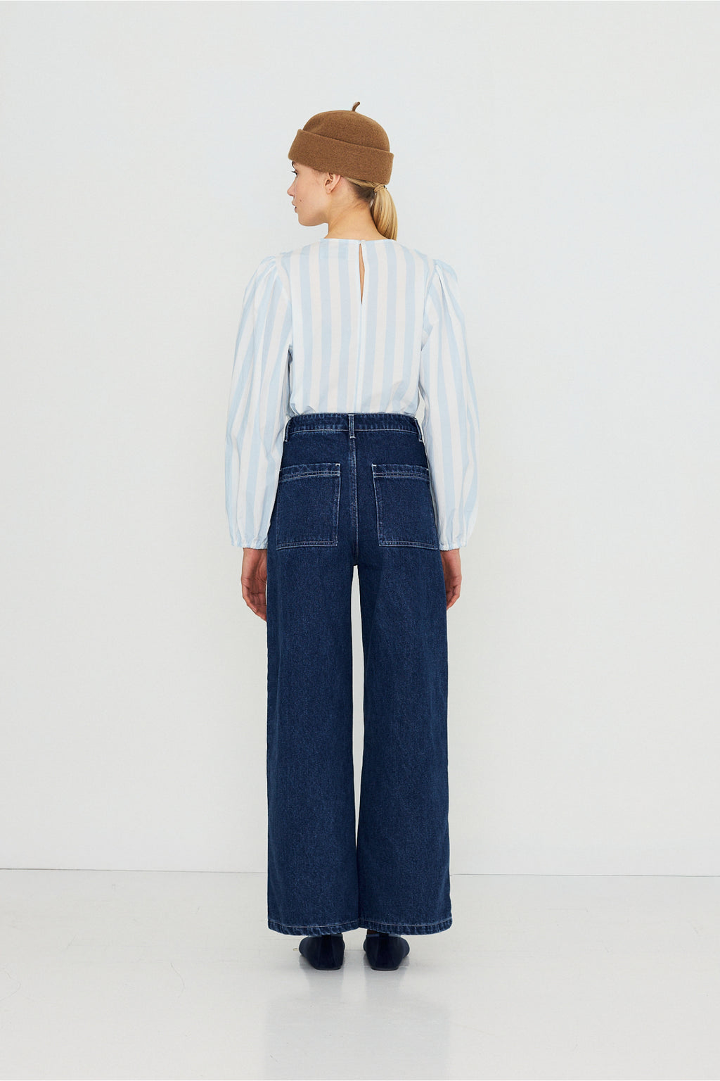Tiny Big Sister Embroidered Horses Denim Trousers AW26-789