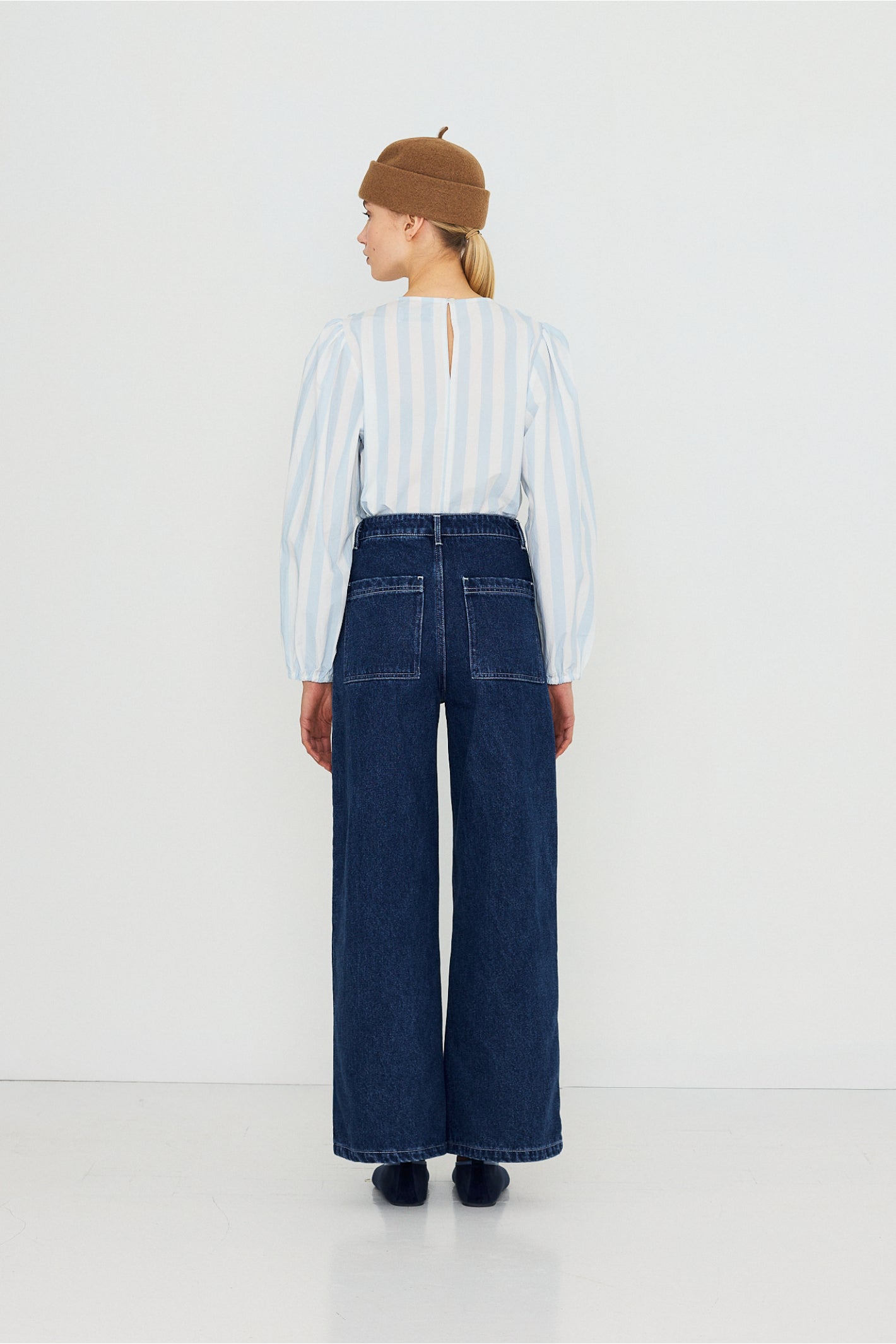 Tiny Big Sister Embroidered Horses Denim Trousers AW26-789