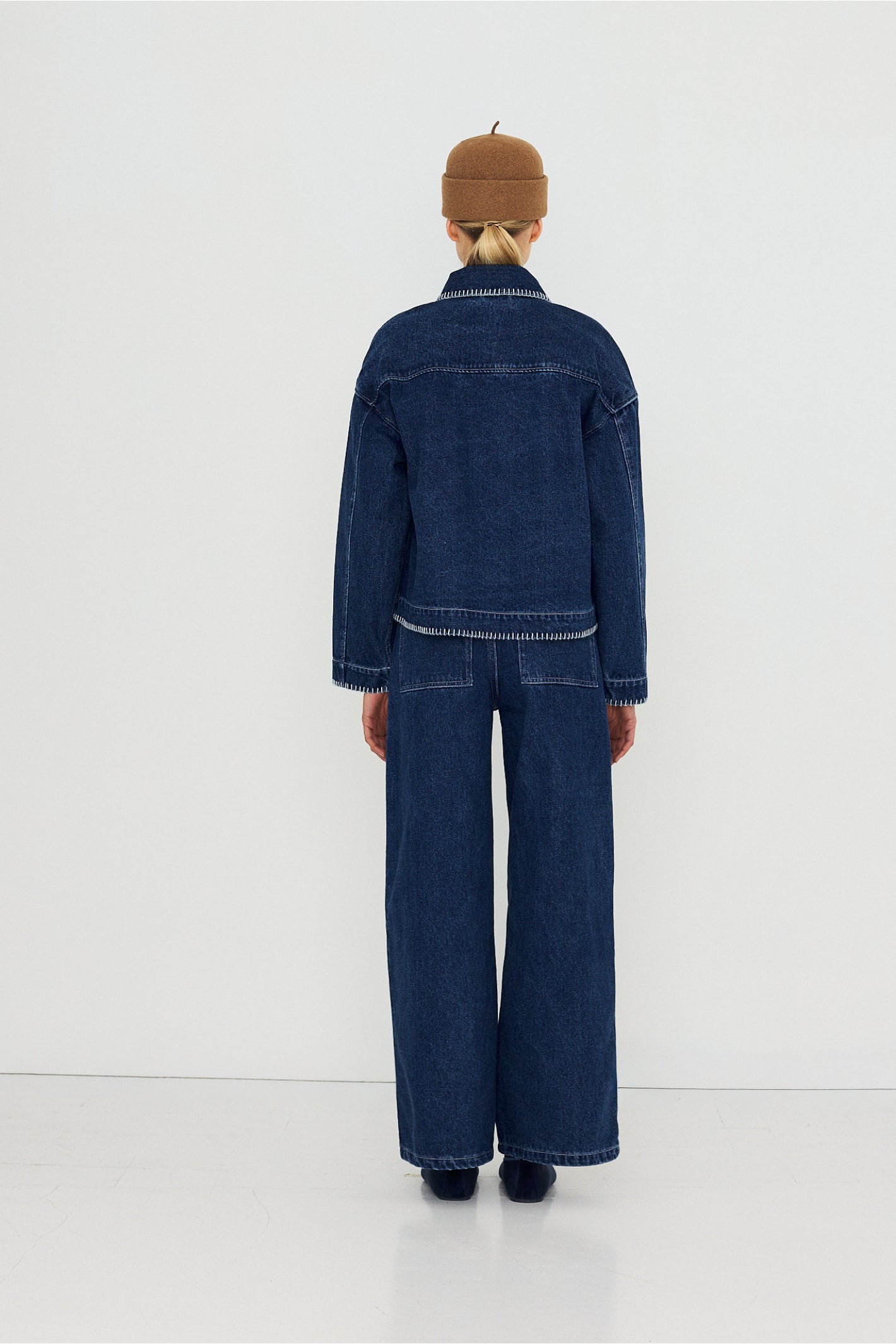 Tiny Big Sister Embroidered Horses Denim Trousers AW26-789