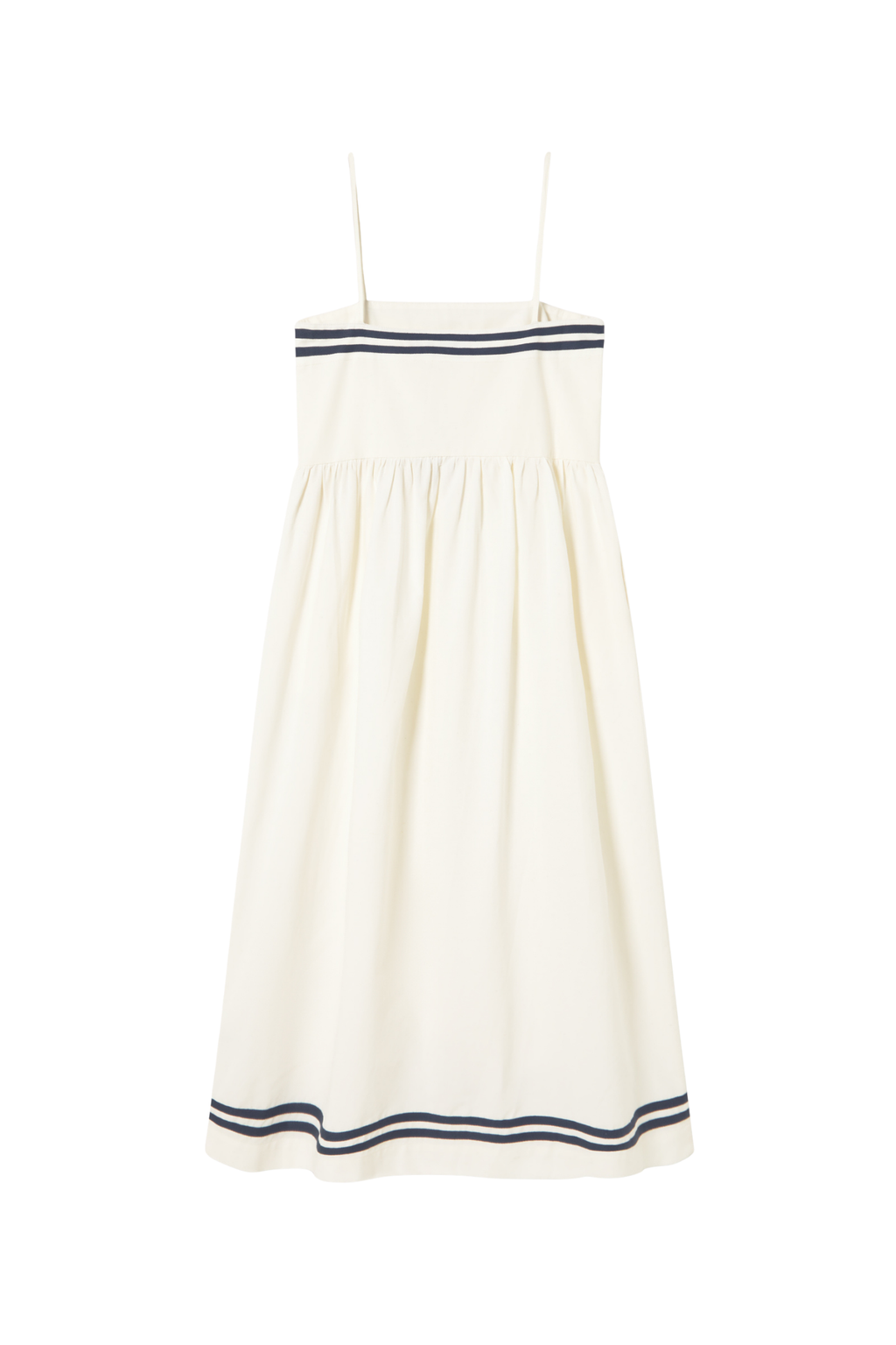 Tiny Big Sister strappy dress in a breathable cotton, viscose and linen blend. Light, flattering and perfect for summer. Shop at Dotique.