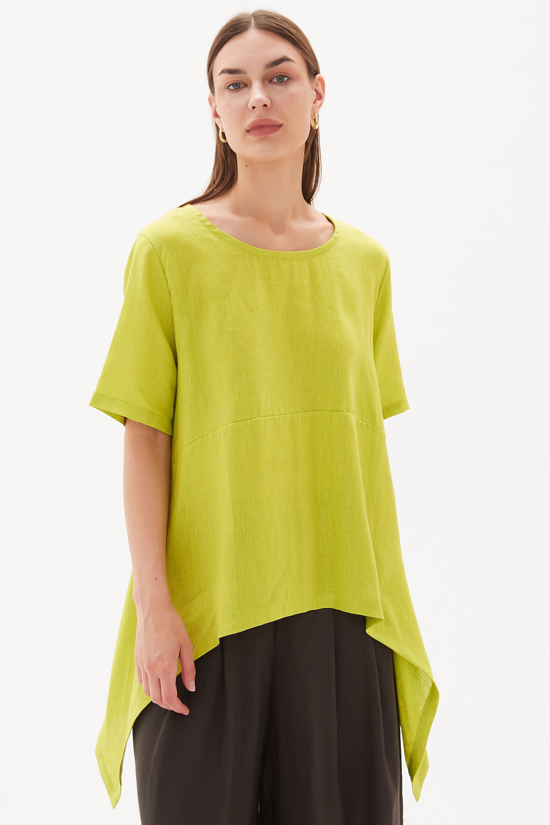 Tirelli 3112 Drop Side Linen Top Citrus Green - Dotique