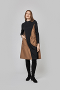UCHUU CF25 - 006 Two - Tone Round Neck Dress - Dotique - Uchuu