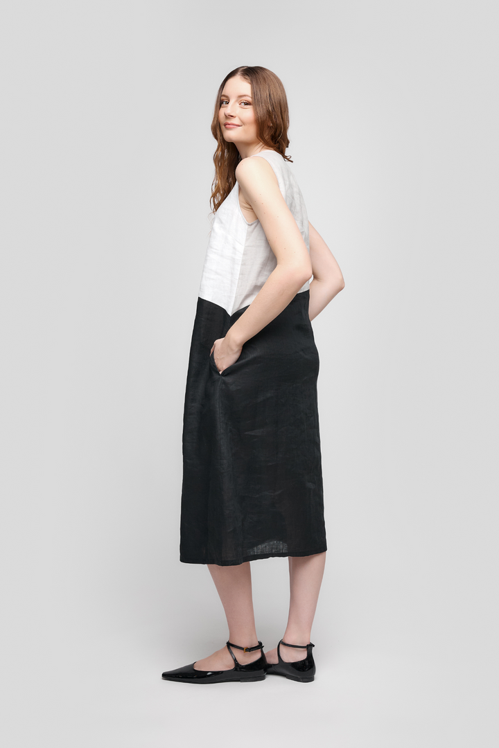  uchuu-cs25-020-black-white-grey-midi-linen-dress-dotique-