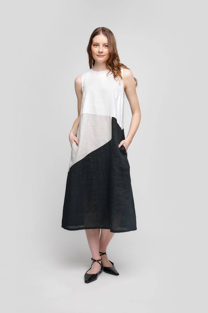  uchuu-cs25-020-black-white-grey-midi-linen-dress-dotique-