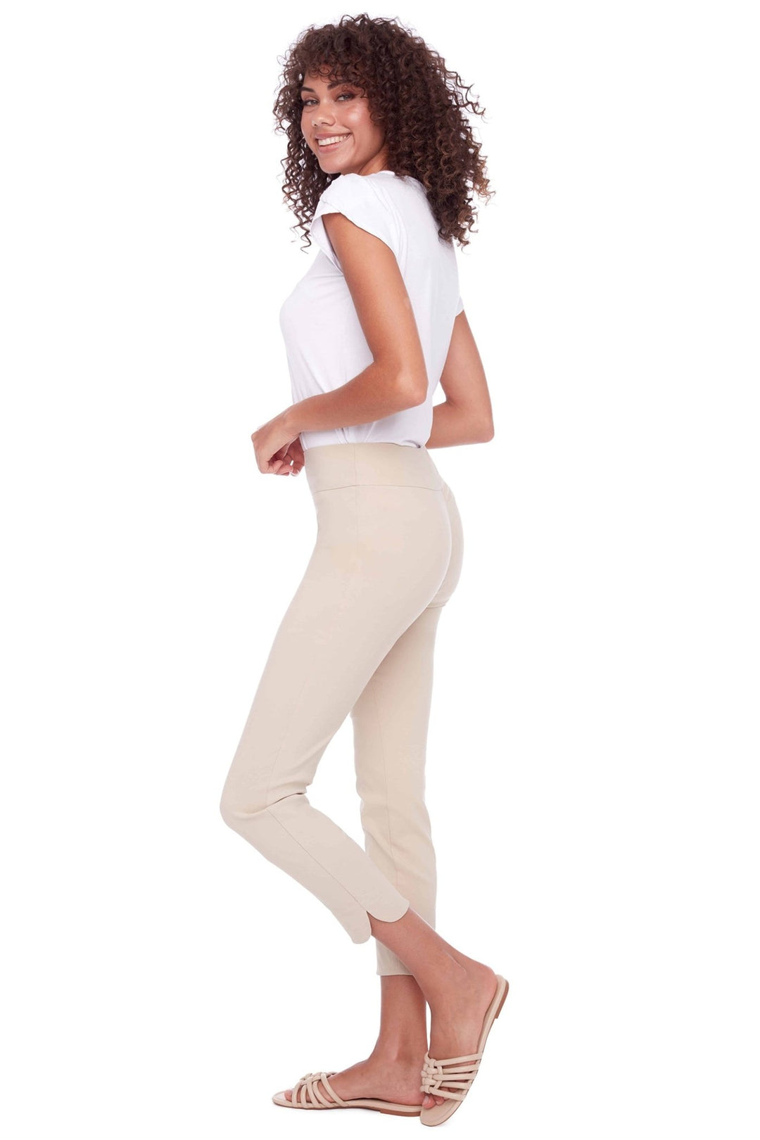 Up Pants 65027A UP Petal Split Stone Trousers (28”) - Dotique
