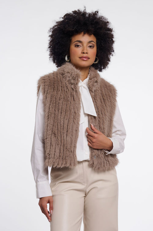 Rino & Pelle Dava Waistcoat Mocha Latte 7002611