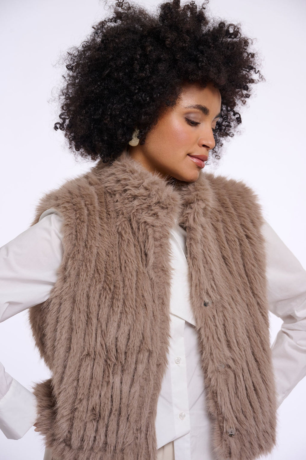Rino & Pelle Dava Waistcoat Mocha Latte 7002611