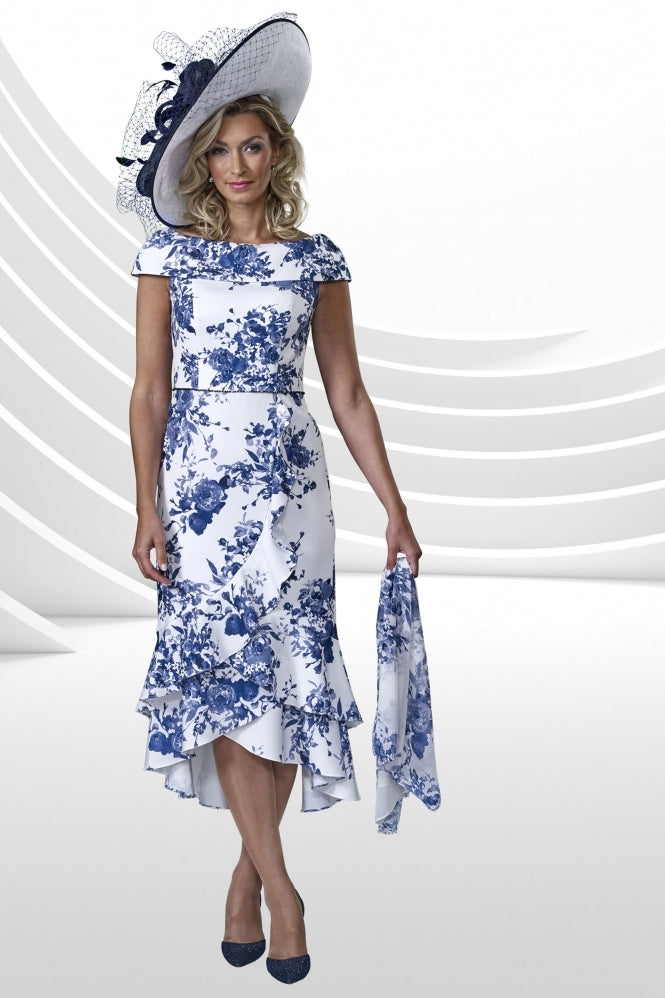 Veromia Occasions VO9176 Navy/Ivory Dress dotique