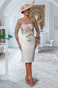 Veromia Occasions VO0954 Bronze Ivory Occasion Dress - Dotique