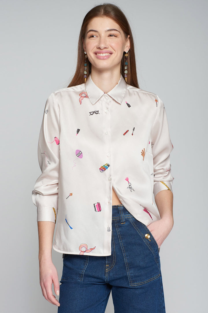 Vilagallo 31539 Isabella Shirt Hand Made Print - Dotique