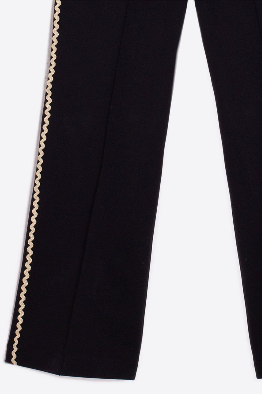Vilagallo 31707 Black Gold Seam Trousers - Dotique - Vilagallo