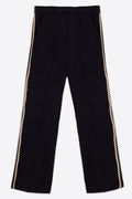 Vilagallo 31707 Black Gold Seam Trousers - Dotique - Vilagallo