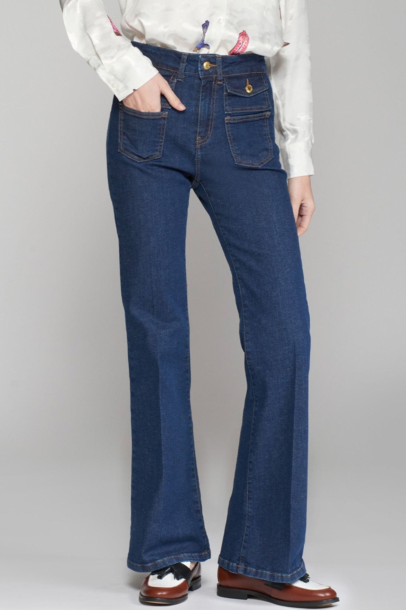 Vilagallo 31813 Pocket Detail Jeans - Dotique - Vilagallo