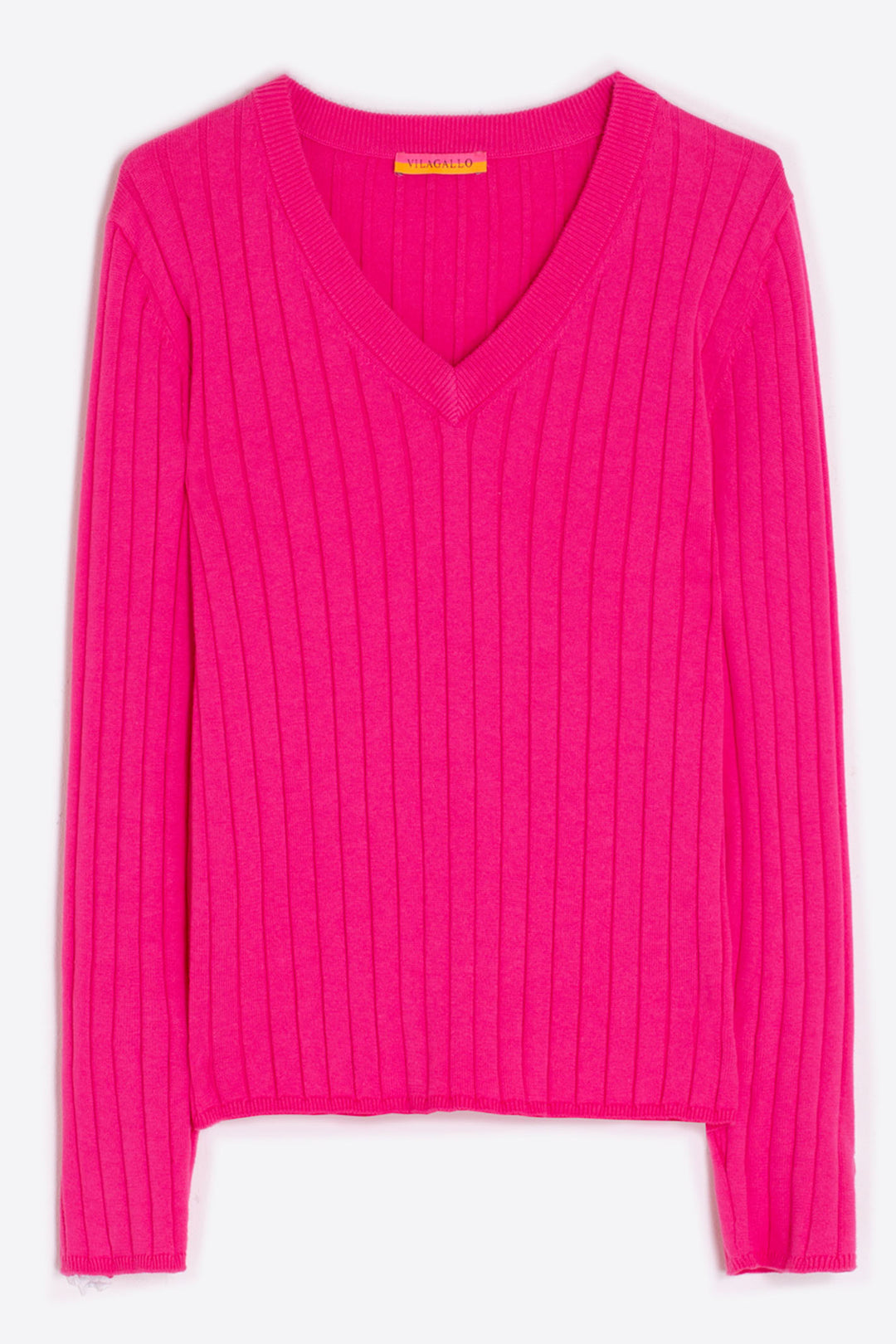 Vilagallo 31964 Pink Button Sleeve Jumper - Dotique