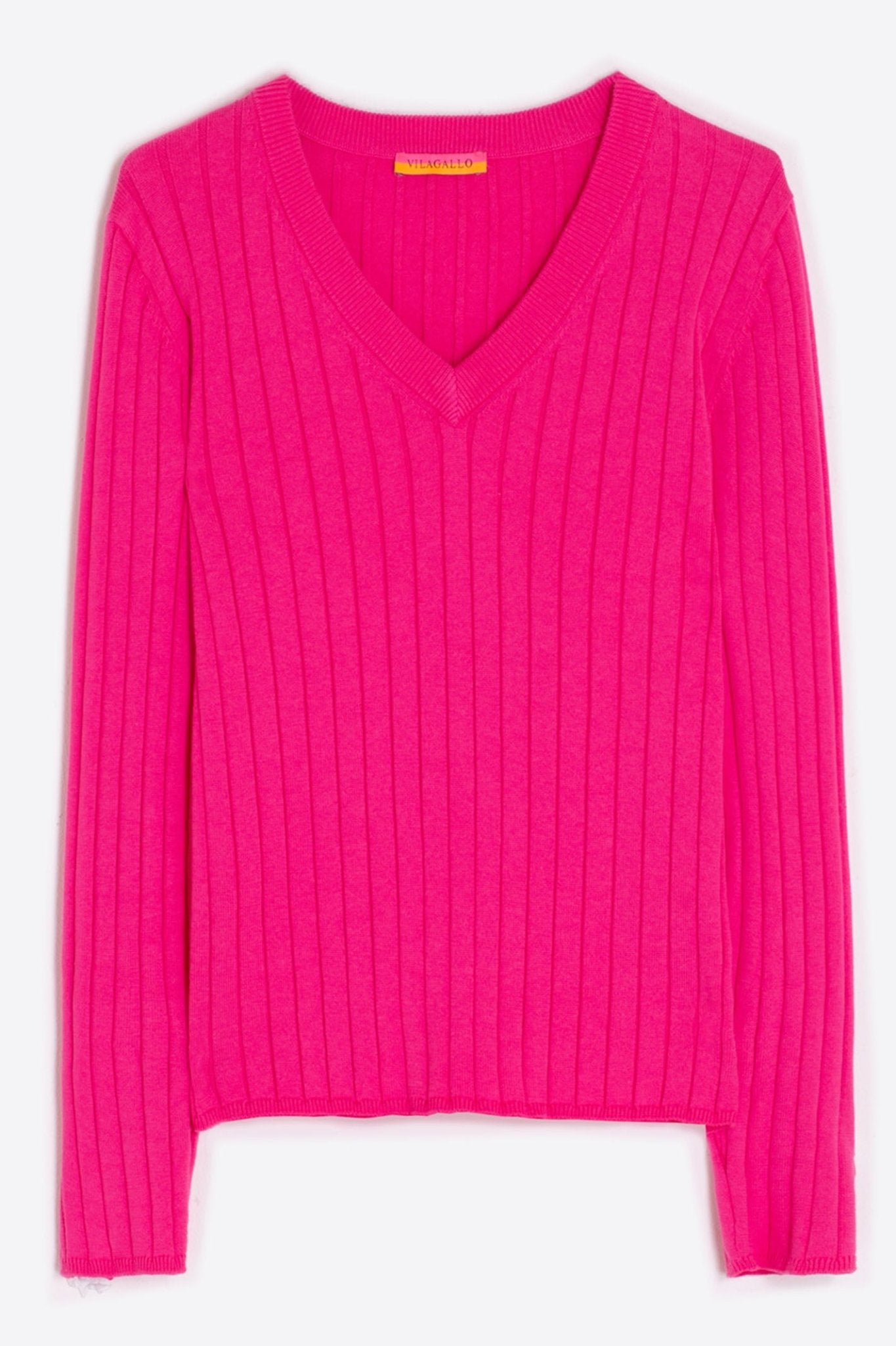 Vilagallo 31964 Pink Button Sleeve Jumper by Vilagallo, shop the Vilagallo collection at Dotique online today