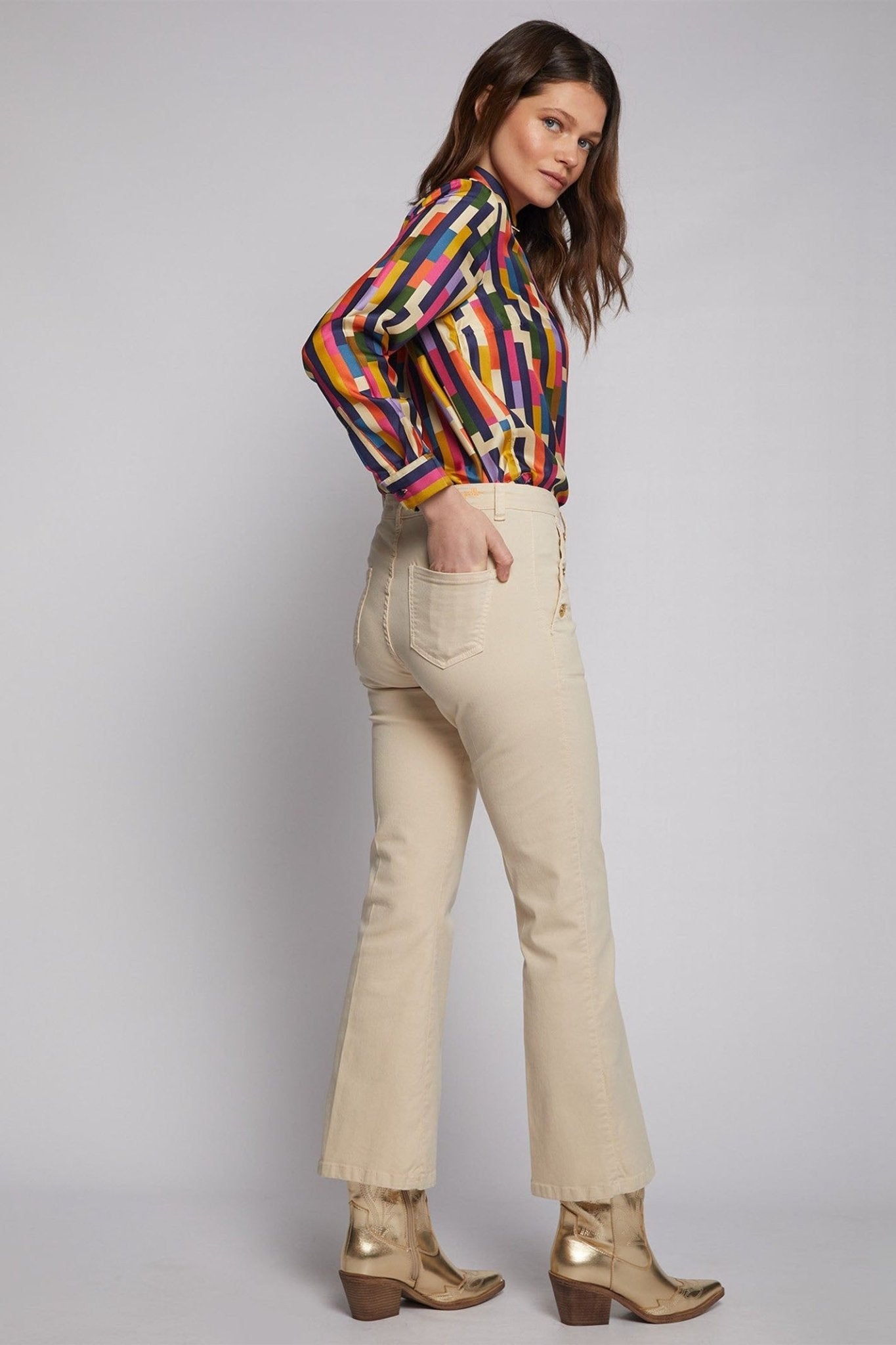 Vilagallo 32080 Dana Crudo Trouser - Dotique - Vilagallo