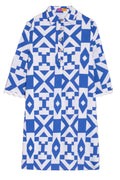 Vilagallo 32337 Blue Geometric Print Dress - Dotique - Vilagallo