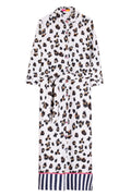 Vilagallo 32468 White Animal Print Block Print Shirt Dress - Dotique - Vilagallo