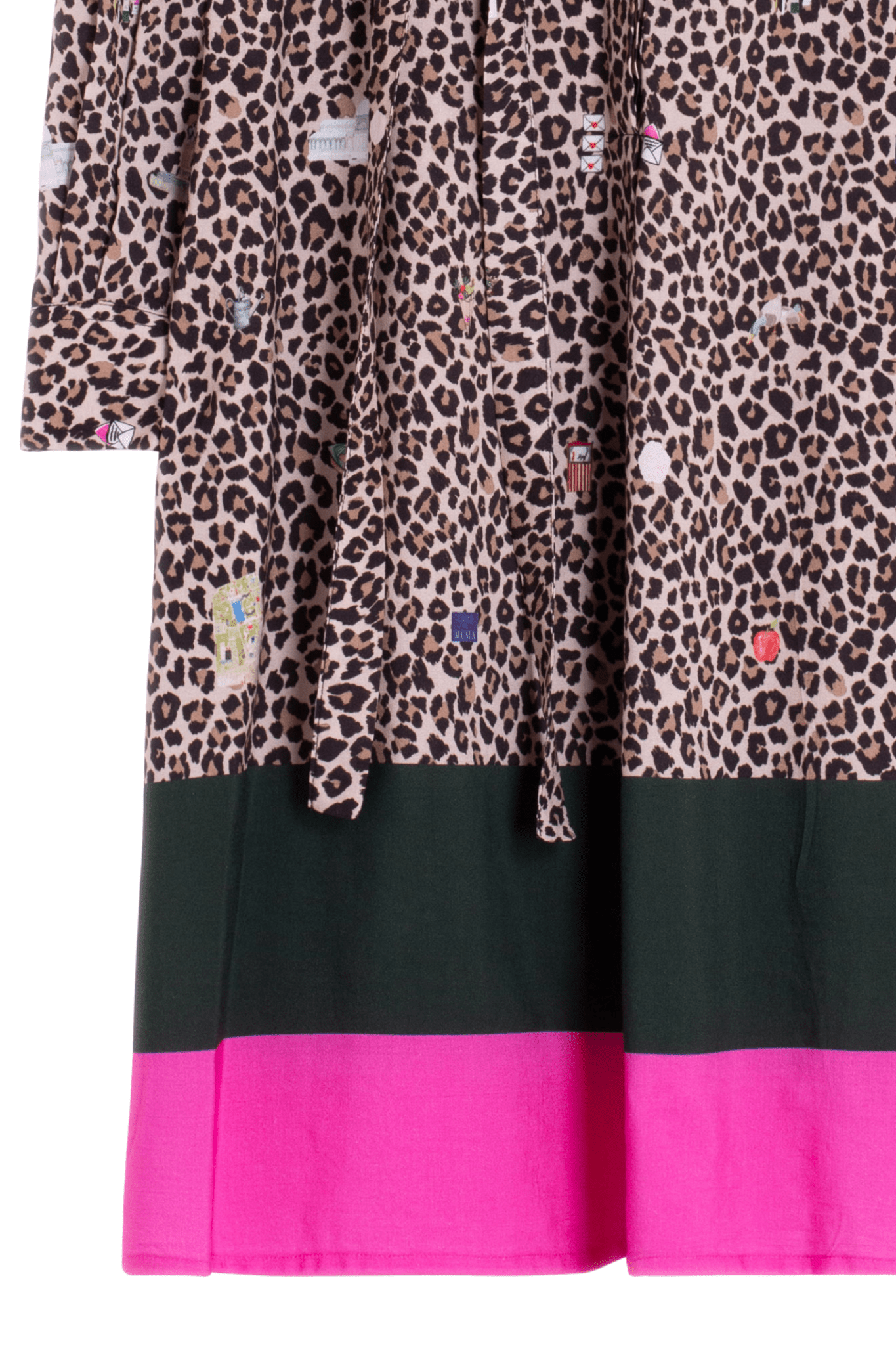 Vilagallo 32926 Leopard Print Midi Shirt Dress - Dotique - Vilagallo