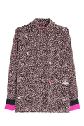 Vilagallo 32932 Leopard Print Shirt with Contrast Cuffs - Dotique - Vilagallo