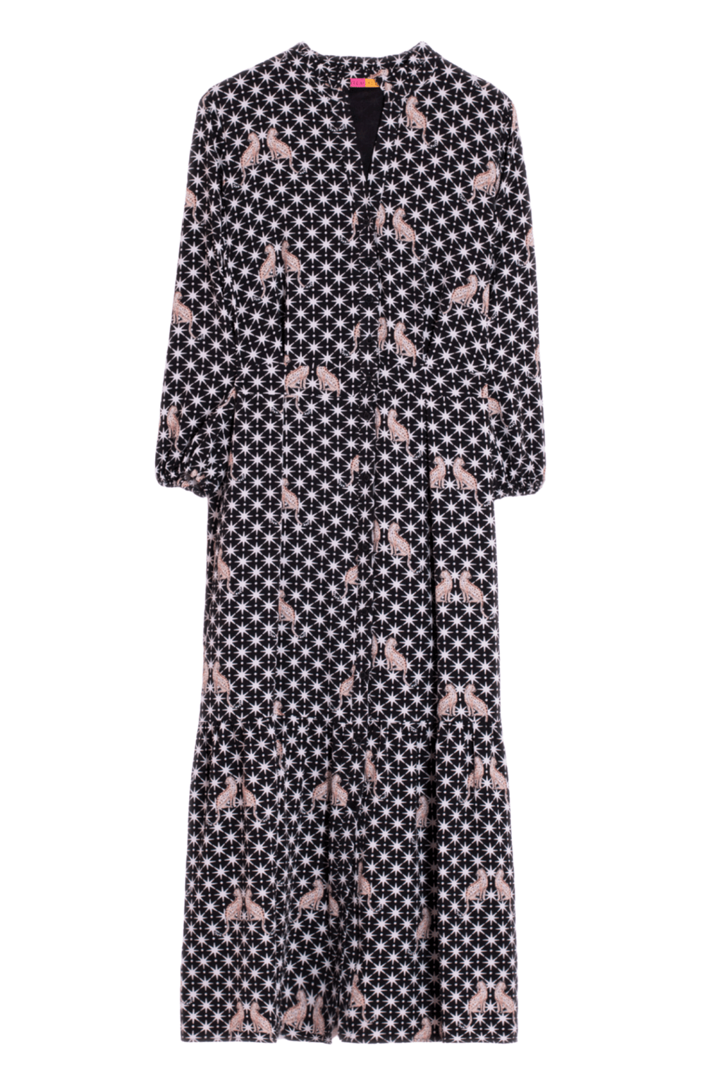 Vilagallo 33005 Leopard Print Midi Dress - Dotique - Vilagallo