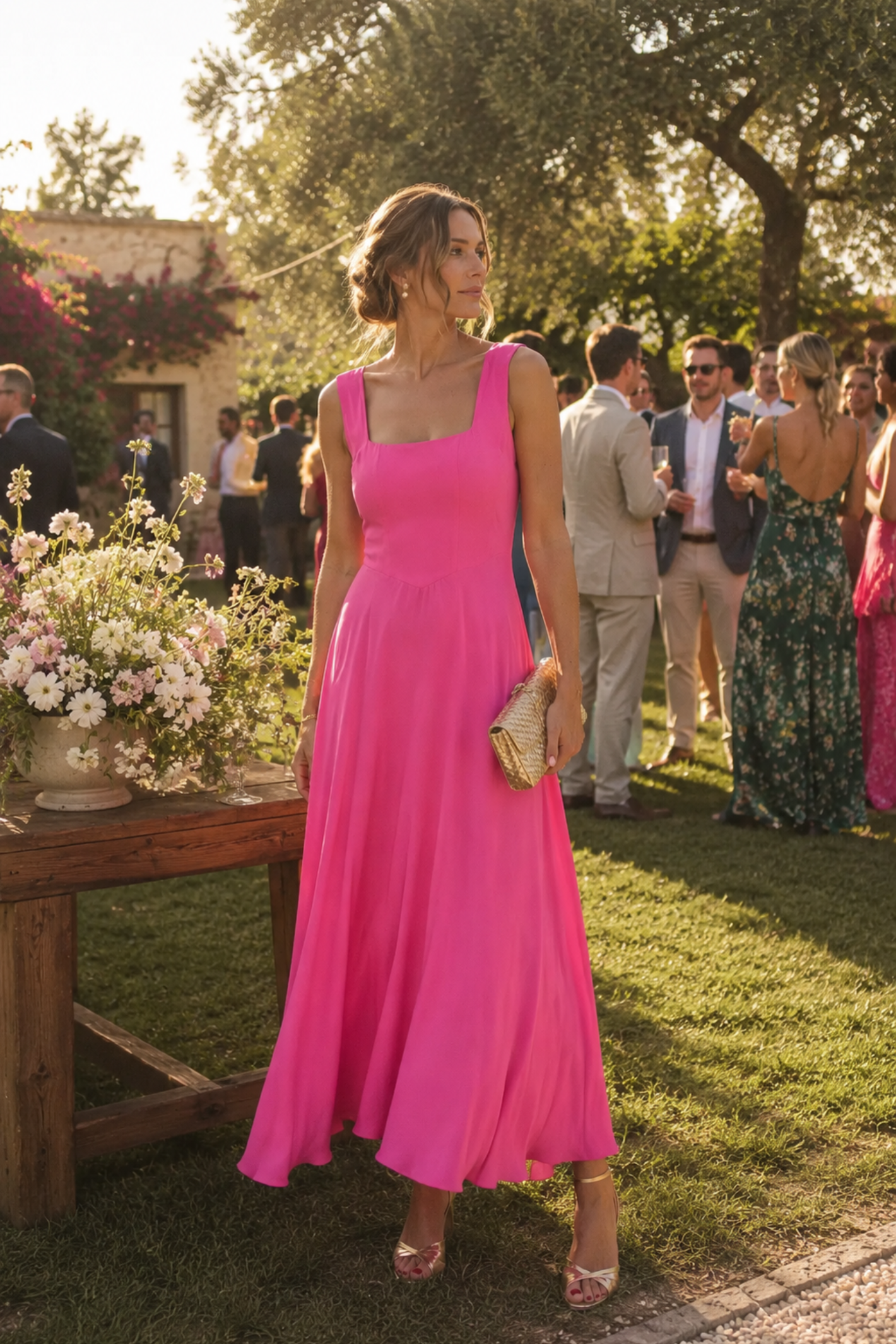 Sirens Sleeveless Pink Bella Dress