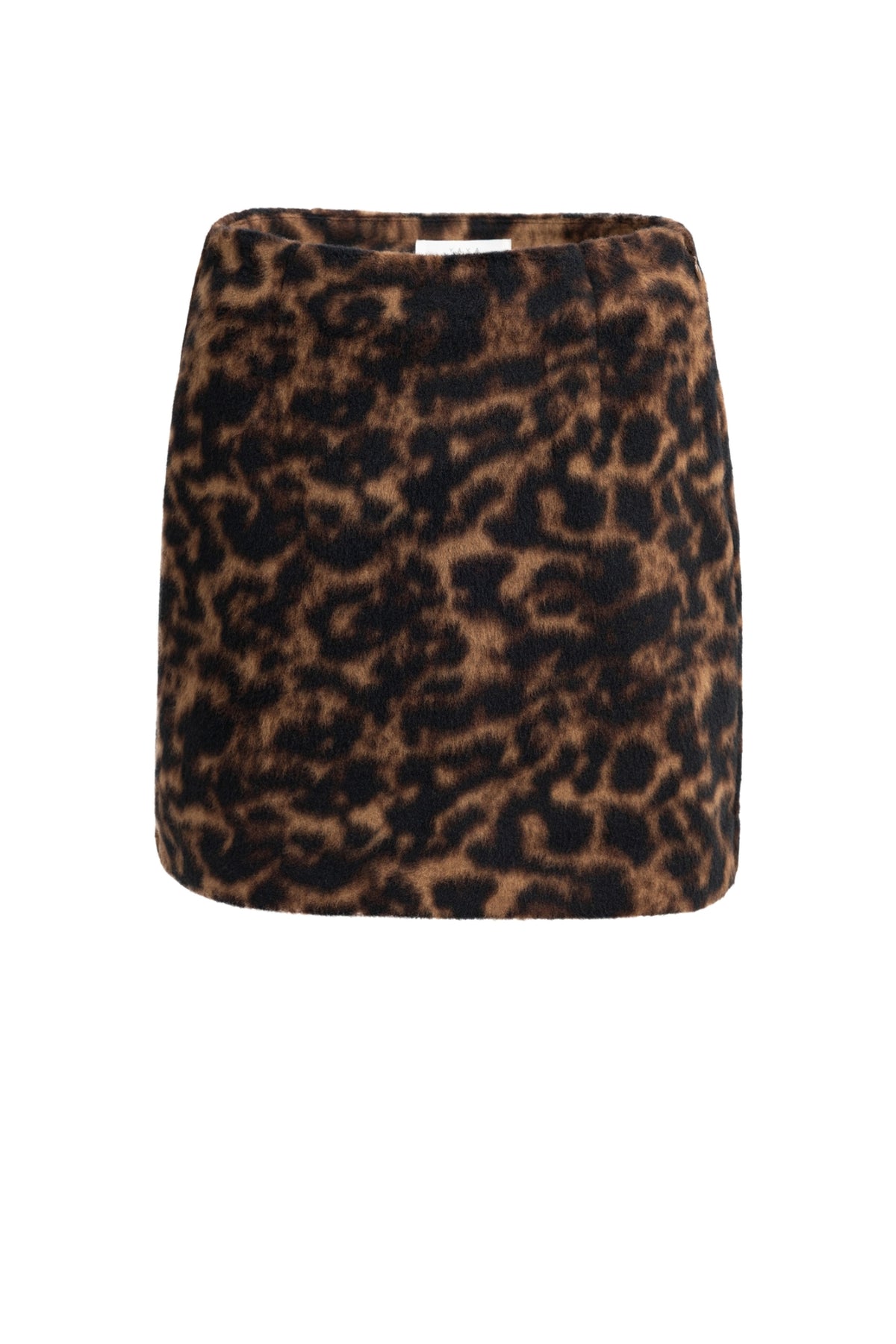 Yaya 01-401103-610 Leopard Print Mini Skirt Coco Brown Dessin YAYA Shop YAYA at Dotique
