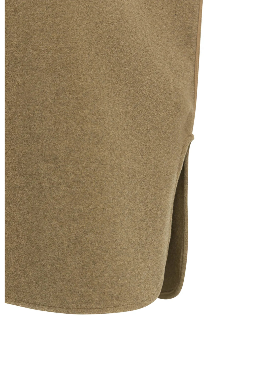 YAYA 02-021008-608 Wool Blend Body Warmer with Stand-up Collar Teak Brown