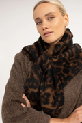 Yaya 03-501063-601 Leopard Print Scarf Brown Dessin by YAYA. Shop YAYA at Dotique.