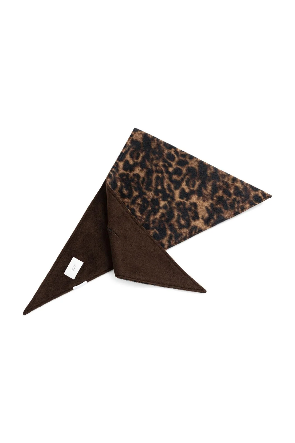 Yaya 03-501063-601 Leopard Print Scarf Brown Dessin, folded scarf. Shop YAYA at Dotique.
