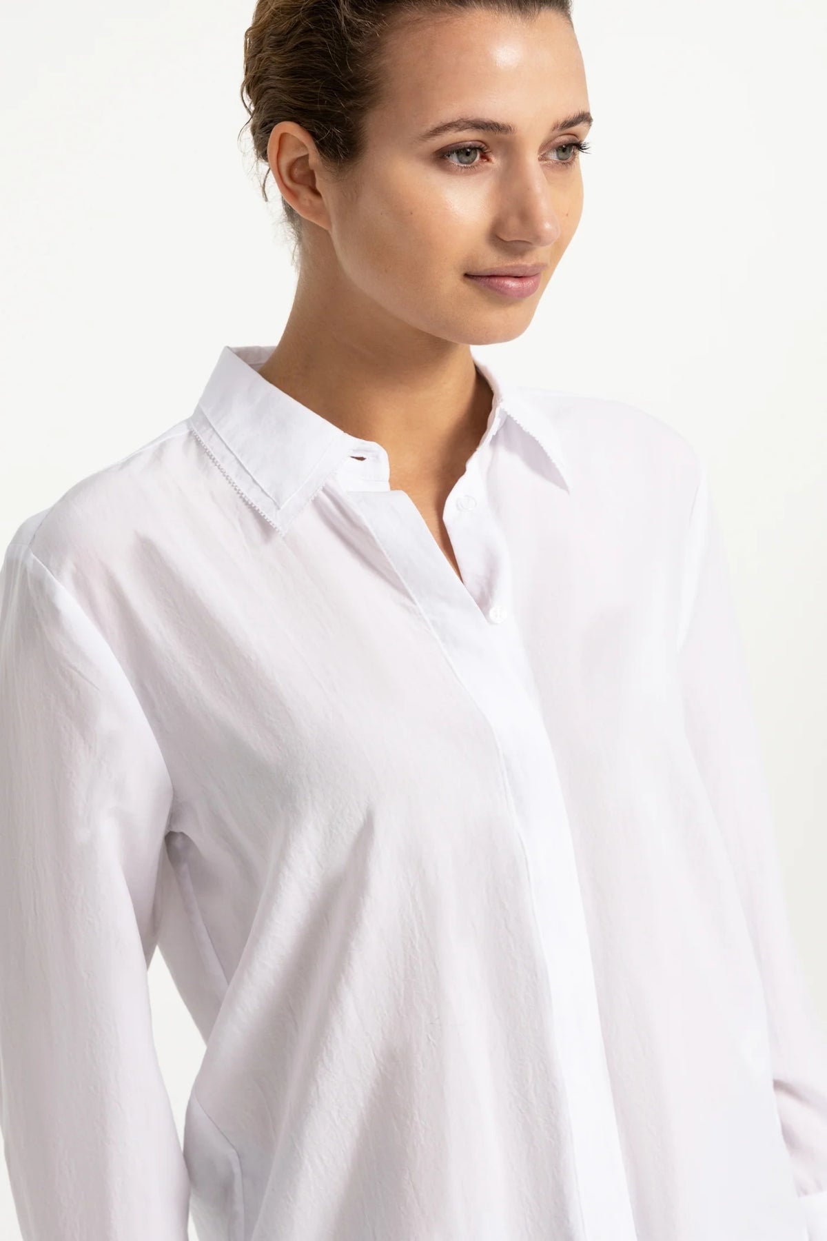 YAYA Blouse with Collar Detail - Pure White 01-201247-609