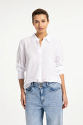 YAYA Blouse with Collar Detail - Pure White 01-201247-609