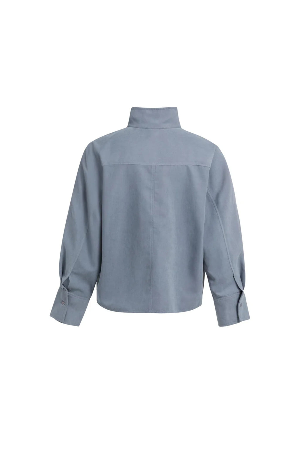 YAYA High Neck Raglan Blouse - Arctic Seal Grey 01-201248-609