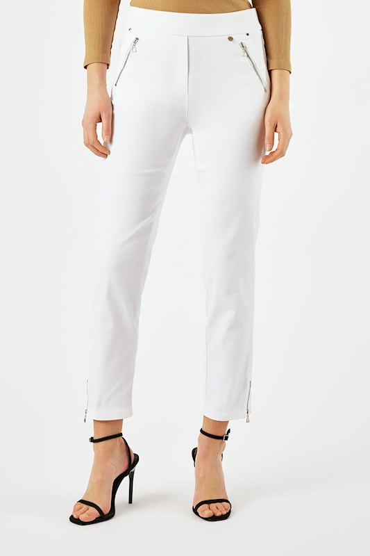 Robell 52489 Nena White Jean Dotique close