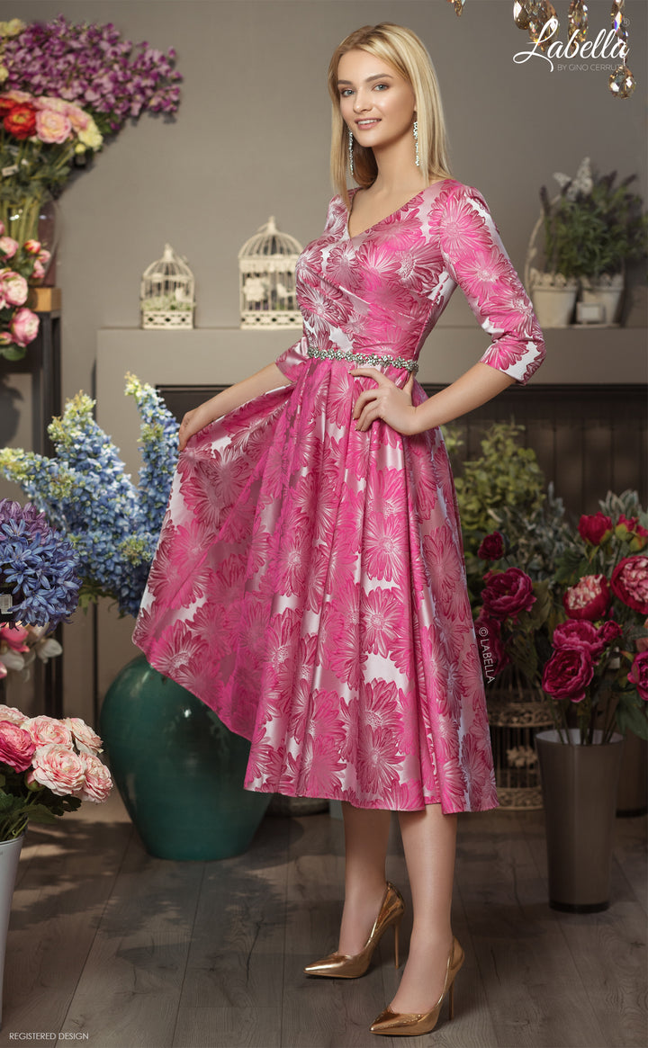Labella 3086L Fuchsia Dress