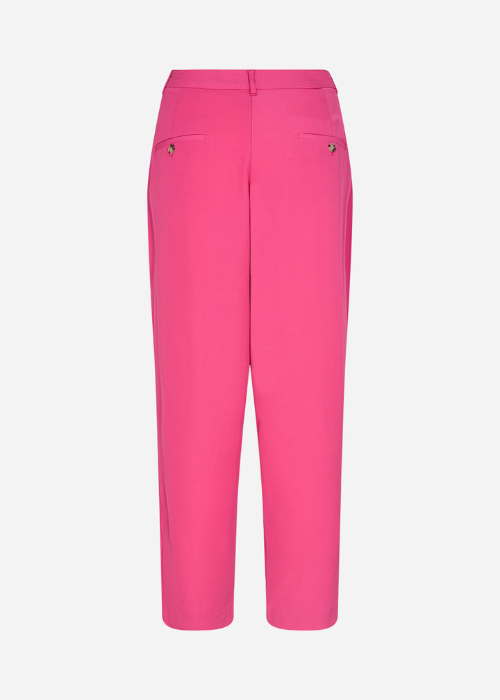 Soya Concept Gabi 12 Pink High Waisted Trouser Back View | Dotique