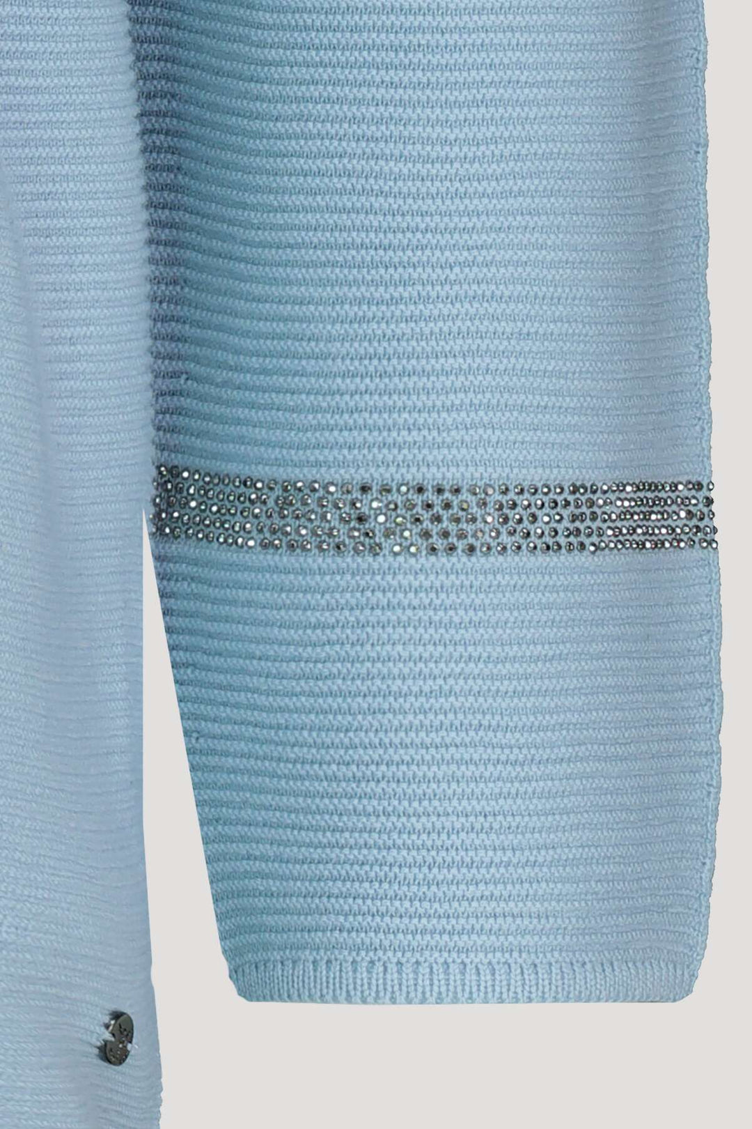 Monari 406083 Sky Blue V Neck Pullover sleeve