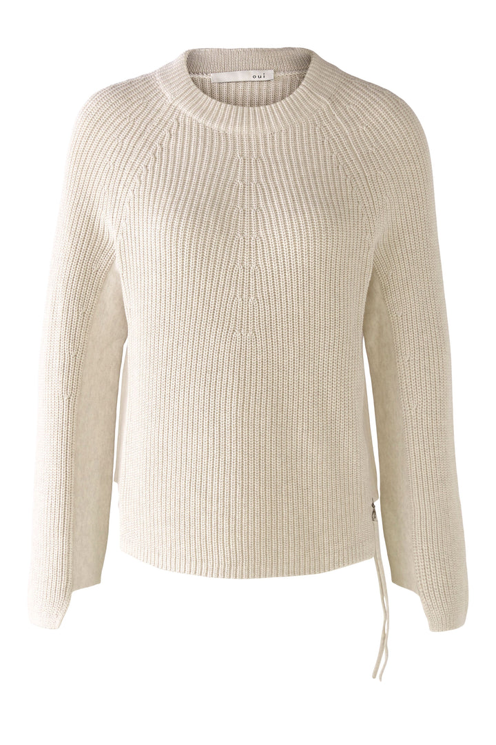 Oui 77657 Stone Pullover Dotique front