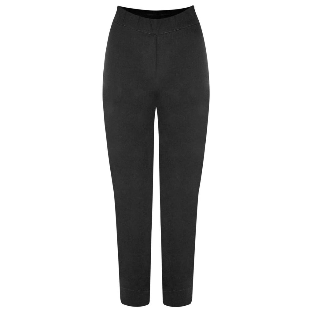 7/8 Taper Trapeze Trouser - Black - Dotique - Foil