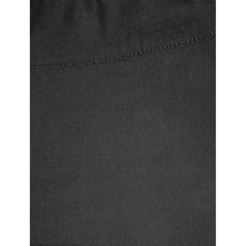 7/8 Taper Trapeze Trouser - Black - Dotique - Foil
