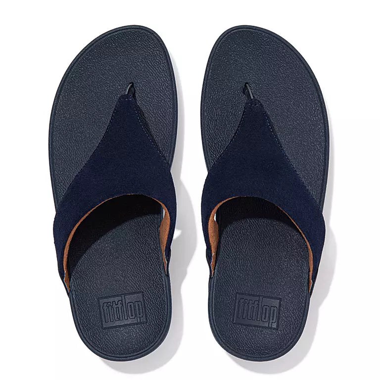 FitFlop Lulu Suede Toe Post - Midnight Navy Above Dotique
