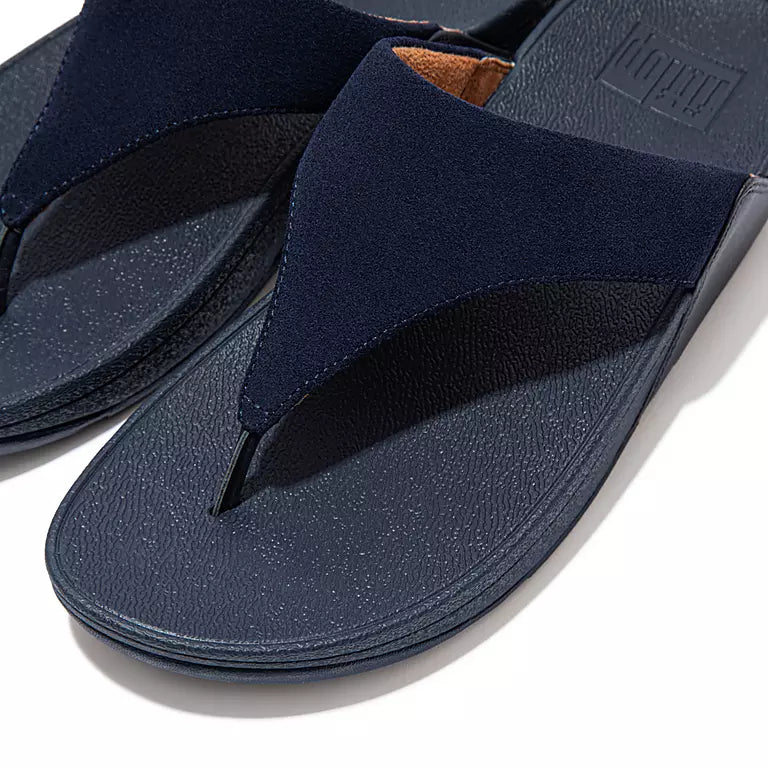 FitFlop Lulu Suede Toe Post - Midnight Navy Detail Dotique