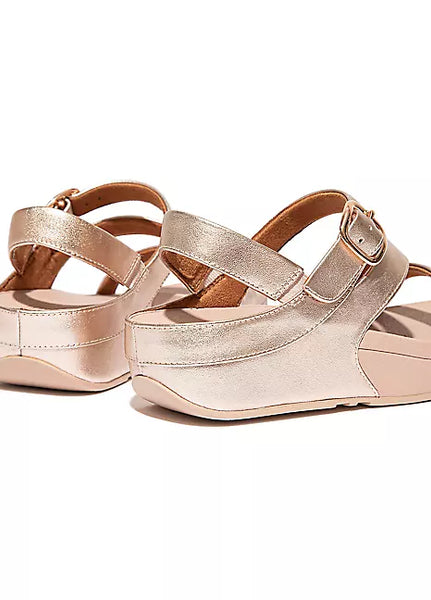 Fitflop Womens Esther Floret Back Strap Sandal Shoes, Rose Gold