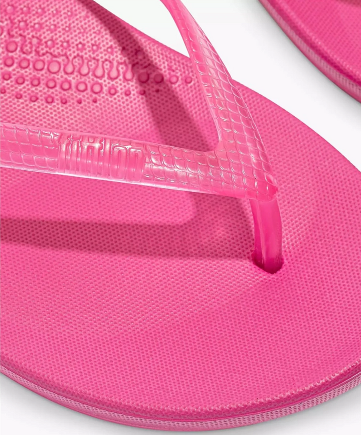 Fitflop Iqushion Transparent Fuchsia Rose | Dotique