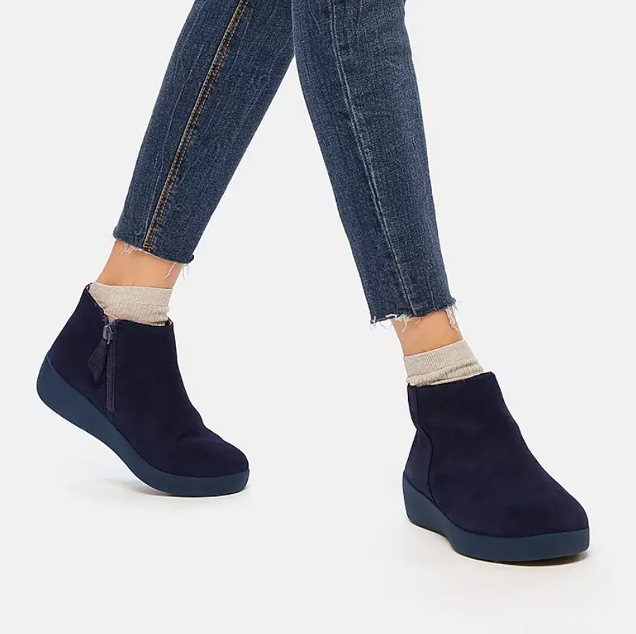 Fitflop Sumi Ankle Boot - Maritime Blue Lifestyle | Dotique