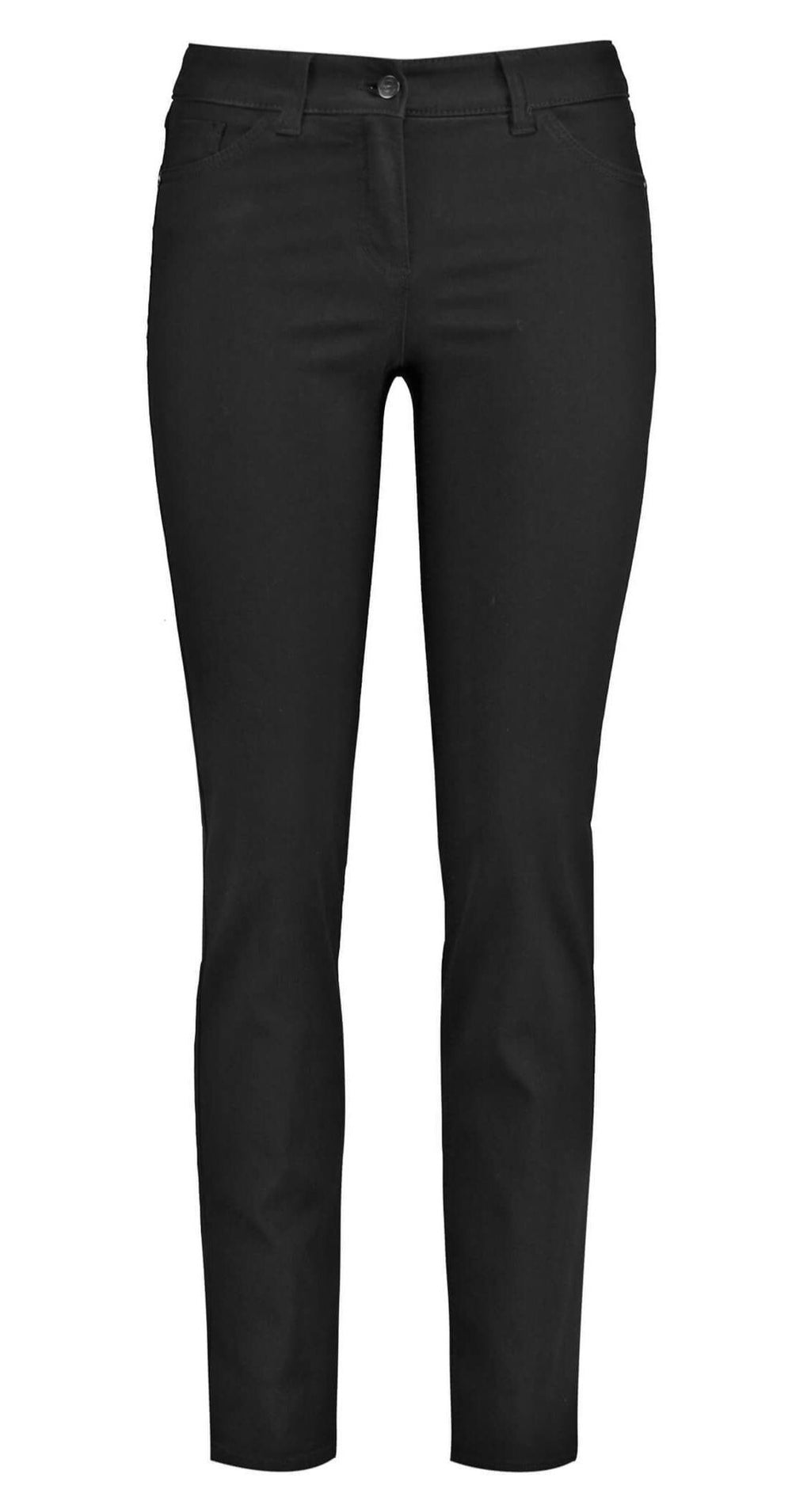 Gerry Weber 92151 Best 4 Me Regular Slimfit Black Jeans Front | Dotique