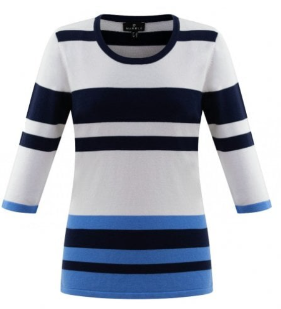 Marble 6503 Blue Striped Sweater -190