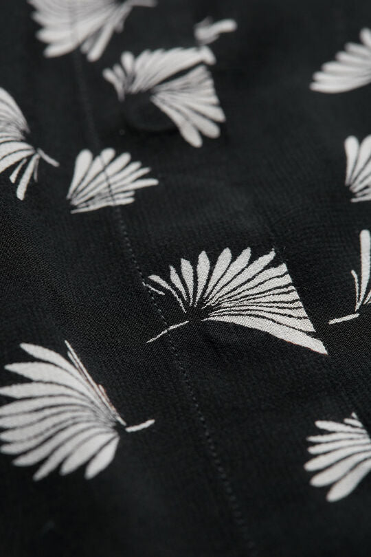 Masai Black Losetta Shirt Dress Detail | Dotique